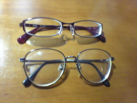 two pairs of glasses